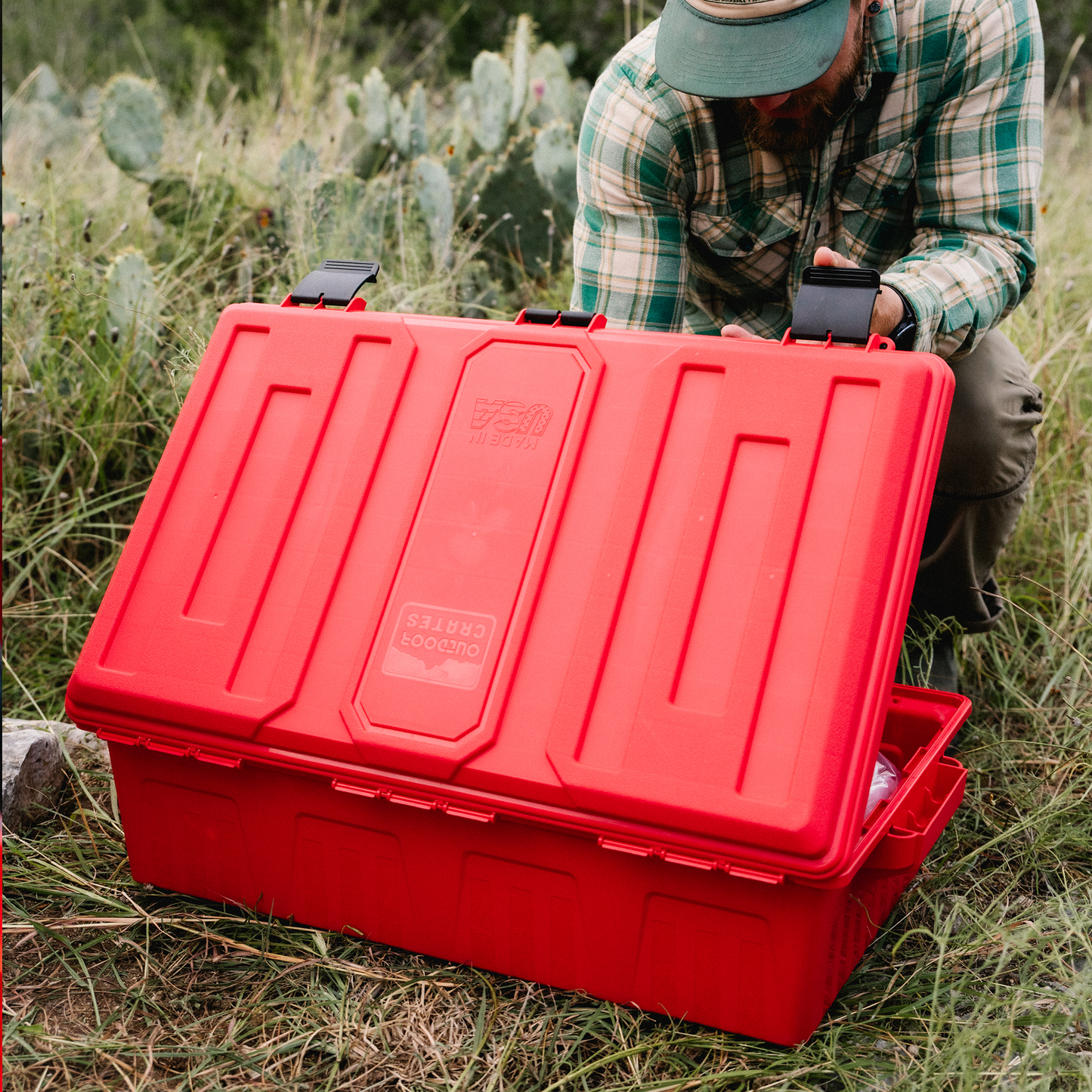 Large Divided Outdoor Crate - OCDCXL