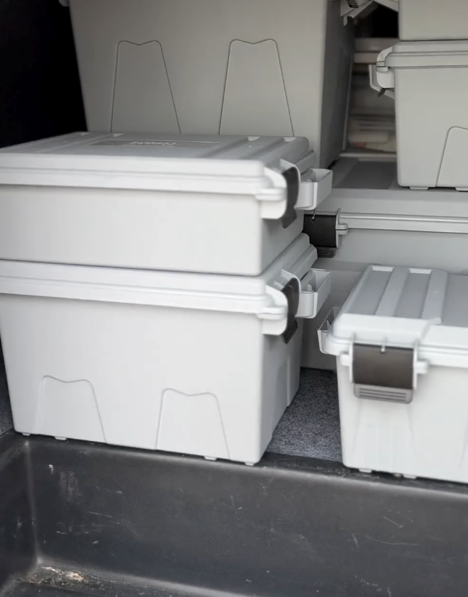RV Camper Storage Crates