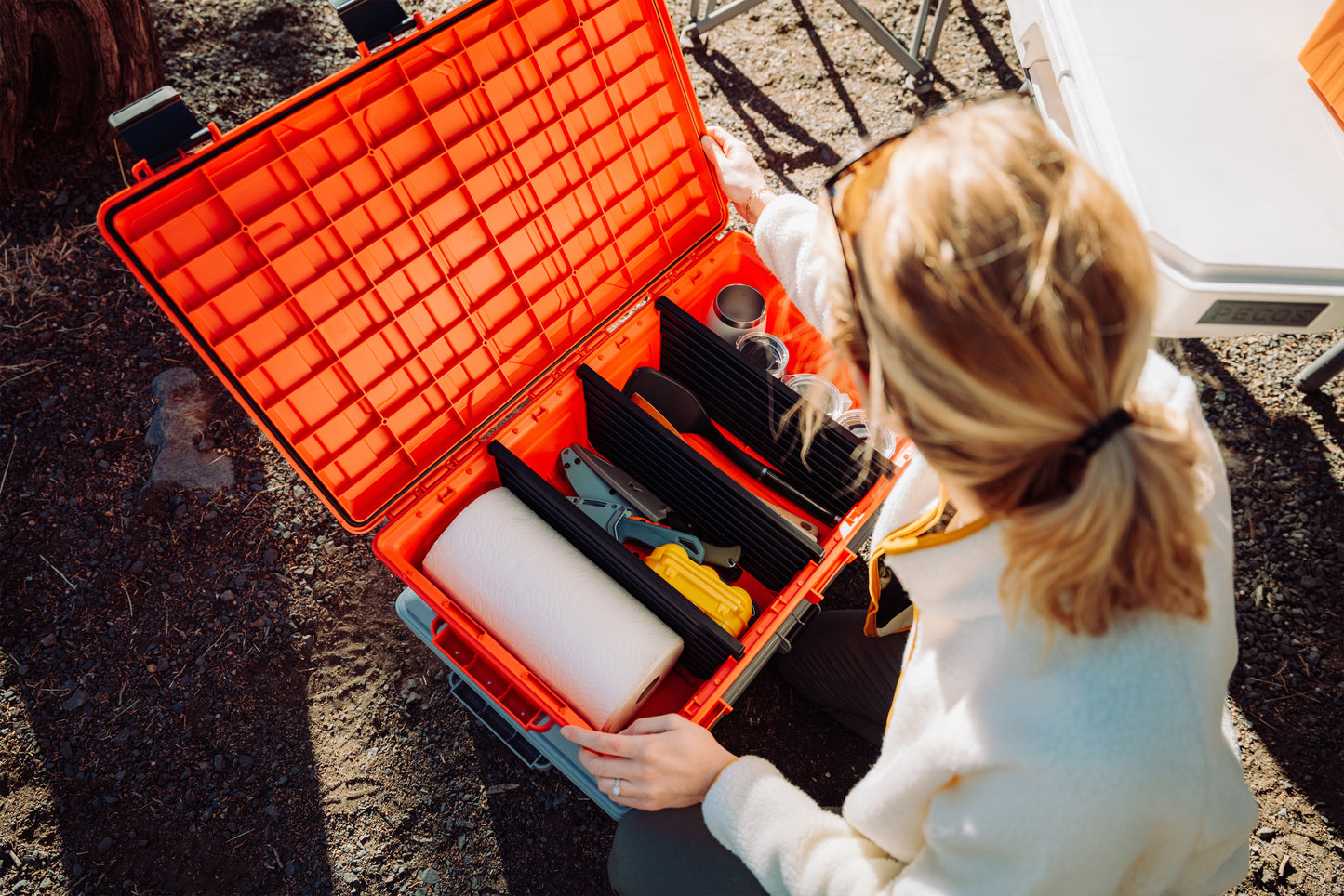 Large Divided Outdoor Crate - OCDCXL