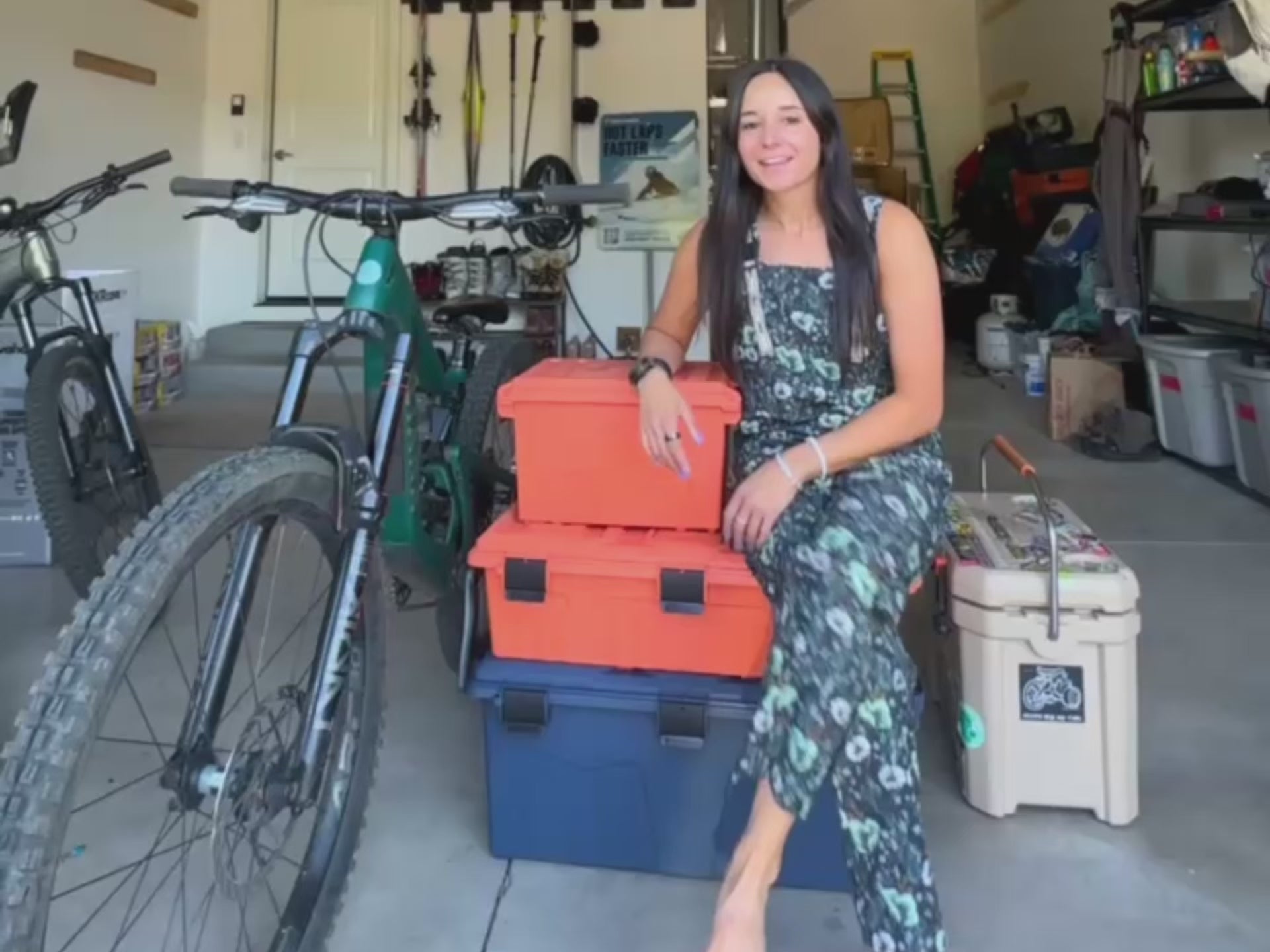 Load video: short video showing the outdoor crates and them storing various outdoor clothes and equipment
